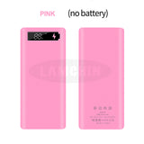5V Dual USB 8*18650 Power Bank Battery Box with Display High Capacity 18650 USB Charger DIY Shell Case For IPhone Samsung Huawei