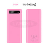 Type C USB Battery Box Charger Case For IPhone11 X Samsung S10 Plus With Retail Package 8*18650 5V Dual USB  Power Bank Shell