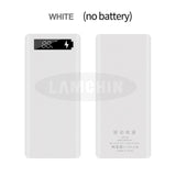 Type C USB Battery Box Charger Case For IPhone11 X Samsung S10 Plus With Retail Package 8*18650 5V Dual USB  Power Bank Shell