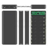 Type C USB Battery Box Charger Case For IPhone11 X Samsung S10 Plus With Retail Package 8*18650 5V Dual USB  Power Bank Shell