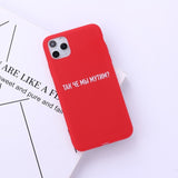 Russian Quote Slogan Phone Cover For iPhone 11 Pro Max X XS XR Max 7 8 7Plus 8Plus 6S SE Soft Silicone Candy Case Fundas