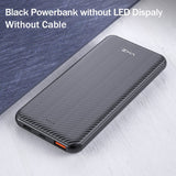 YKZ QC 3.0 Power Bank 10000mAh LED External Charger Battery Poverbank PD Fast Quick Charge 12V Powerbank for iPhone Xiaomi mi