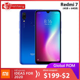 Global Rom Xiaomi Redmi 7 4GB RAM 64GB ROM Snapdragon 632 Octa Core 12MP Dual AI Camera Mobile Phone 4000mAh Large Battery