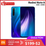 New Global ROM Xiaomi Redmi Note 8 4GB 64GB 48MP Quad Camera Smartphone Snapdragon 665 Octa Core 6.3" FHD Screen 4000mAh