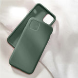 Original Liquid Silicone Case for Apple iPhone 11 Pro X XS Max Xr 6s 7 8 Plus iPhone11 Coque 360 Bottom Soft Cover With Logo