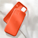 Original Liquid Silicone Case for Apple iPhone 11 Pro X XS Max Xr 6s 7 8 Plus iPhone11 Coque 360 Bottom Soft Cover With Logo