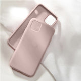 Original Liquid Silicone Case for Apple iPhone 11 Pro X XS Max Xr 6s 7 8 Plus iPhone11 Coque 360 Bottom Soft Cover With Logo
