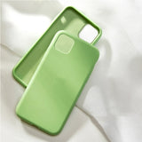 Original Liquid Silicone Case for Apple iPhone 11 Pro X XS Max Xr 6s 7 8 Plus iPhone11 Coque 360 Bottom Soft Cover With Logo