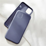 Original Liquid Silicone Case for Apple iPhone 11 Pro X XS Max Xr 6s 7 8 Plus iPhone11 Coque 360 Bottom Soft Cover With Logo