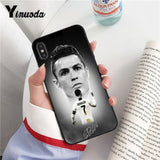 Yinuoda Ronaldo Luiz Nazario De Lima TPU black Phone Case Shell for iPhone 6S 6plus 7 7plus 8 8Plus X Xs MAX 5 5S XR