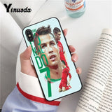 Yinuoda Ronaldo Luiz Nazario De Lima TPU black Phone Case Shell for iPhone 6S 6plus 7 7plus 8 8Plus X Xs MAX 5 5S XR