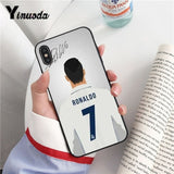 Yinuoda Ronaldo Luiz Nazario De Lima TPU black Phone Case Shell for iPhone 6S 6plus 7 7plus 8 8Plus X Xs MAX 5 5S XR