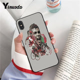 Yinuoda Ronaldo Luiz Nazario De Lima TPU black Phone Case Shell for iPhone 6S 6plus 7 7plus 8 8Plus X Xs MAX 5 5S XR