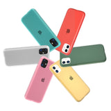 Candy Color Clear Matte Latex Silicone Case For iPhone