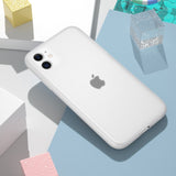 Candy Color Clear Matte Latex Silicone Case For iPhone