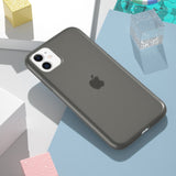 Candy Color Clear Matte Latex Silicone Case For iPhone