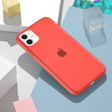 Candy Color Clear Matte Latex Silicone Case For iPhone