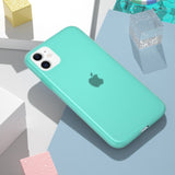 Candy Color Clear Matte Latex Silicone Case For iPhone