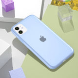 Candy Color Clear Matte Latex Silicone Case For iPhone