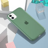 Candy Color Clear Matte Latex Silicone Case For iPhone