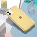 Candy Color Clear Matte Latex Silicone Case For iPhone