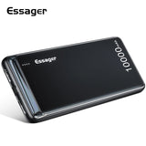 Essager 10000mAh Power Bank Slim USB 10000 mAh Powerbank Portable External Battery Charger Pack For Xiaomi Mi 3 iPhone PoverBank
