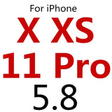 Full Cover Tempered Glass For iPhone XS Max XR X Explosion-Proof Screen Protector Film For iPhone 6 6s 7 8 Plus 5 5S 5C SE Glass